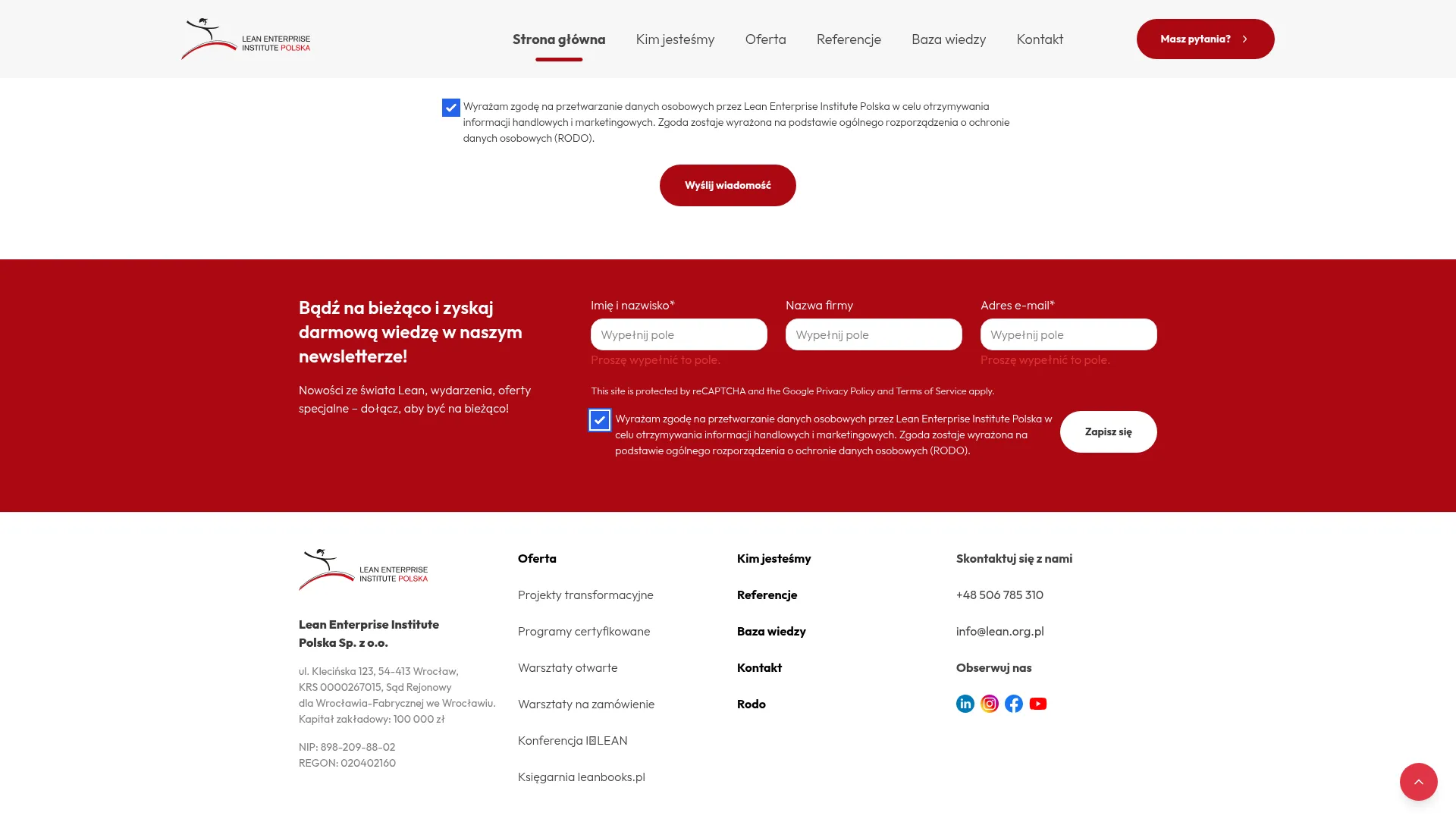 Lean Enterprise Institute Polska sp. z o.o.